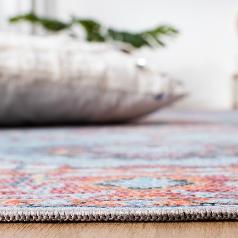 Serapi Elegance Reversible Hand-Knotted Blue & Brown Viscose Area Rug, 5'3" x 7'6"