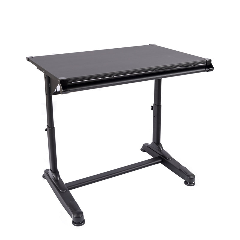 AdjustaFlex 40" Black Birch Adjustable Drafting & Drawing Desk