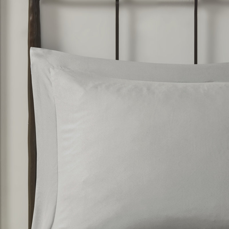 King Gray Microfiber Down Alternative Comforter Set
