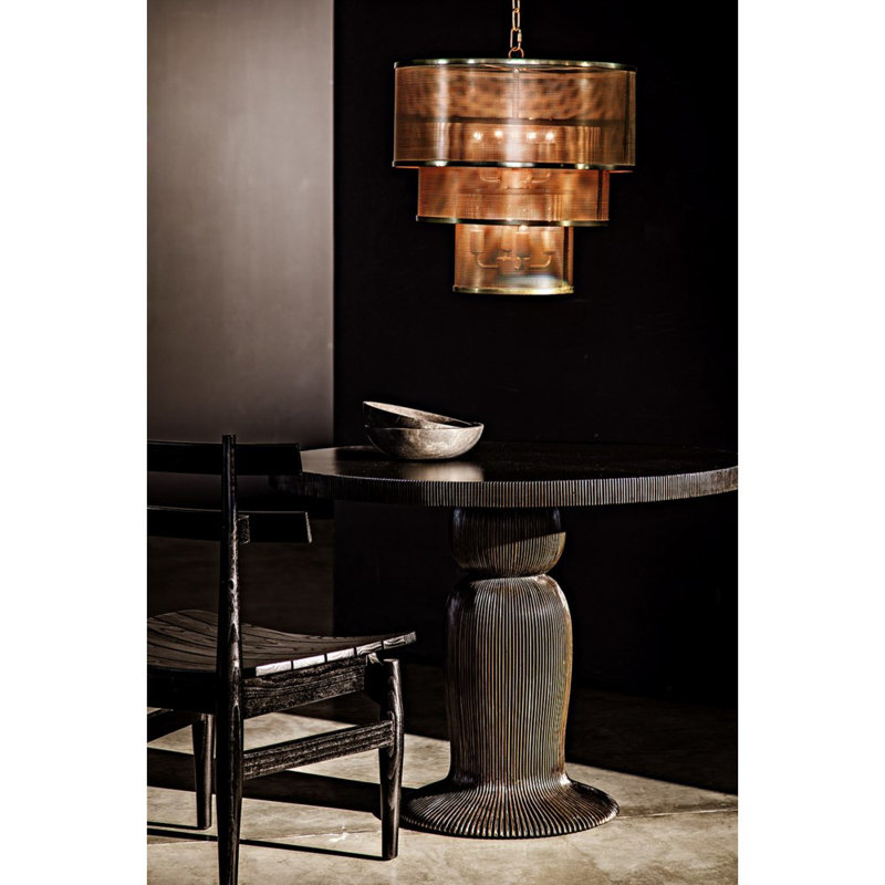 Azumi Charcoal Black Upholstered Solid Wood High Side Chair