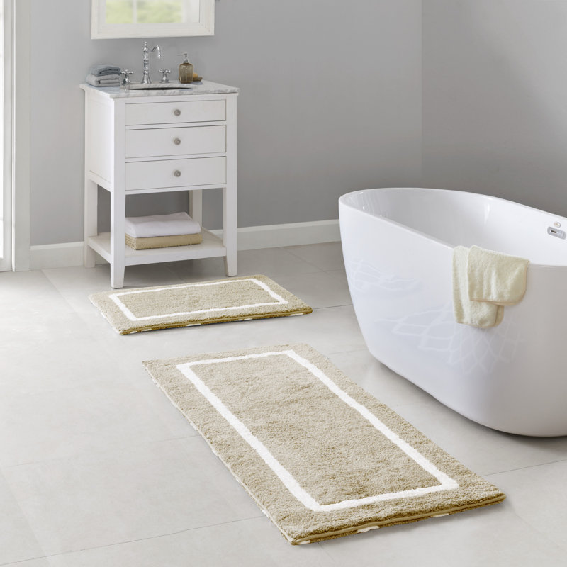 Bittman Reversible High Pile Tufted Bath Rug