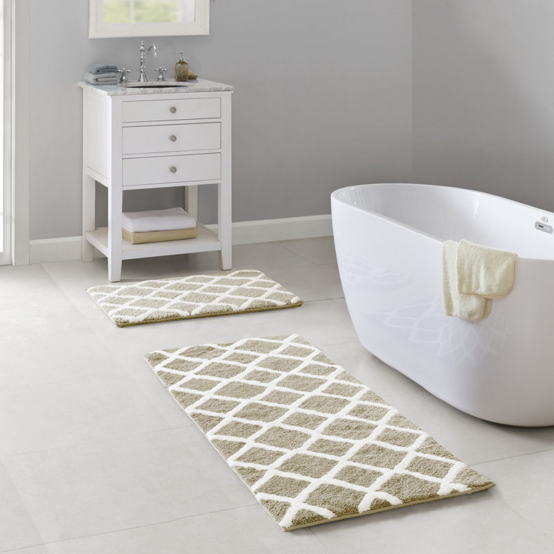 Bittman Reversible High Pile Tufted Bath Rug