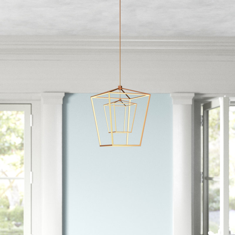 Park Avenue Gold LED Lantern Pendant Light