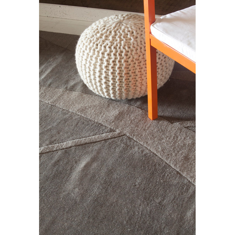 Handmade Jaipur Elegance Gray Wool 5' x 7' Tufted Rug