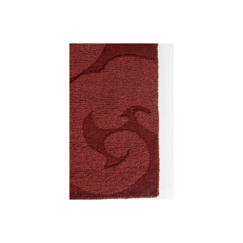 Mystica Luxe Red Wool Hand-Tufted 8' x 11' Area Rug
