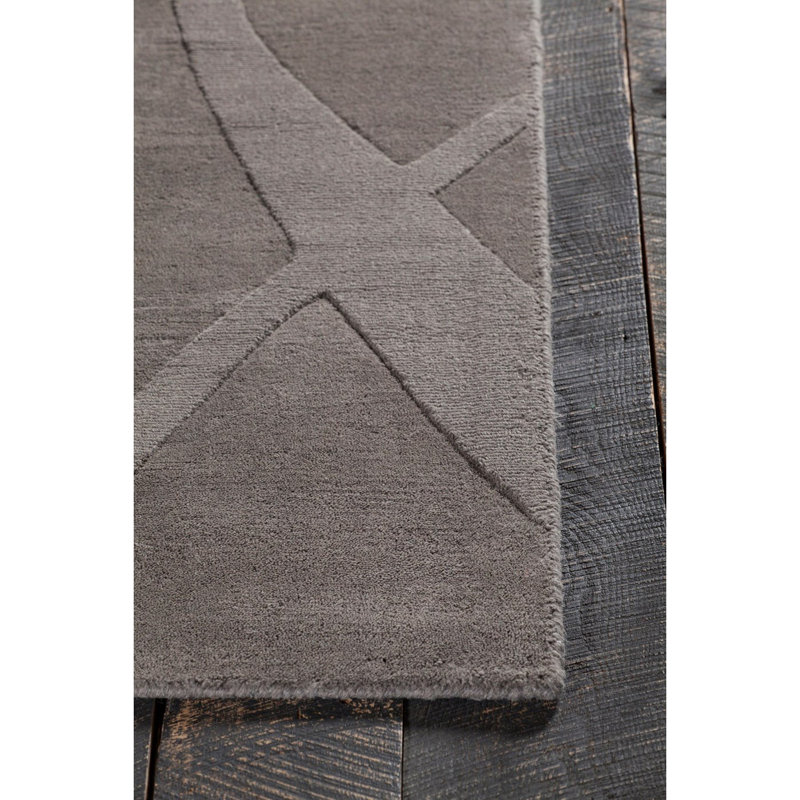 Handmade Jaipur Elegance Gray Wool 5' x 7' Tufted Rug