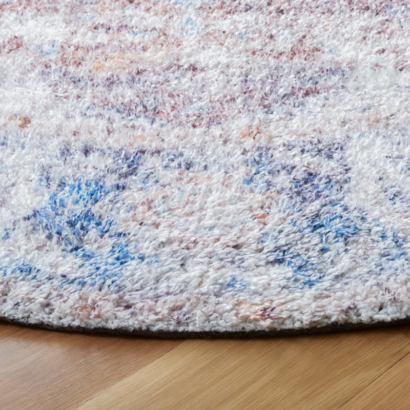 Coastal Charm Blue Flatweave Cotton-Synthetic 8' x 10' Rug