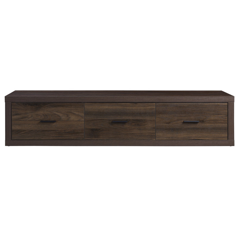 Harel 62'' Walnut Finish Media Console with Storage Cabinet