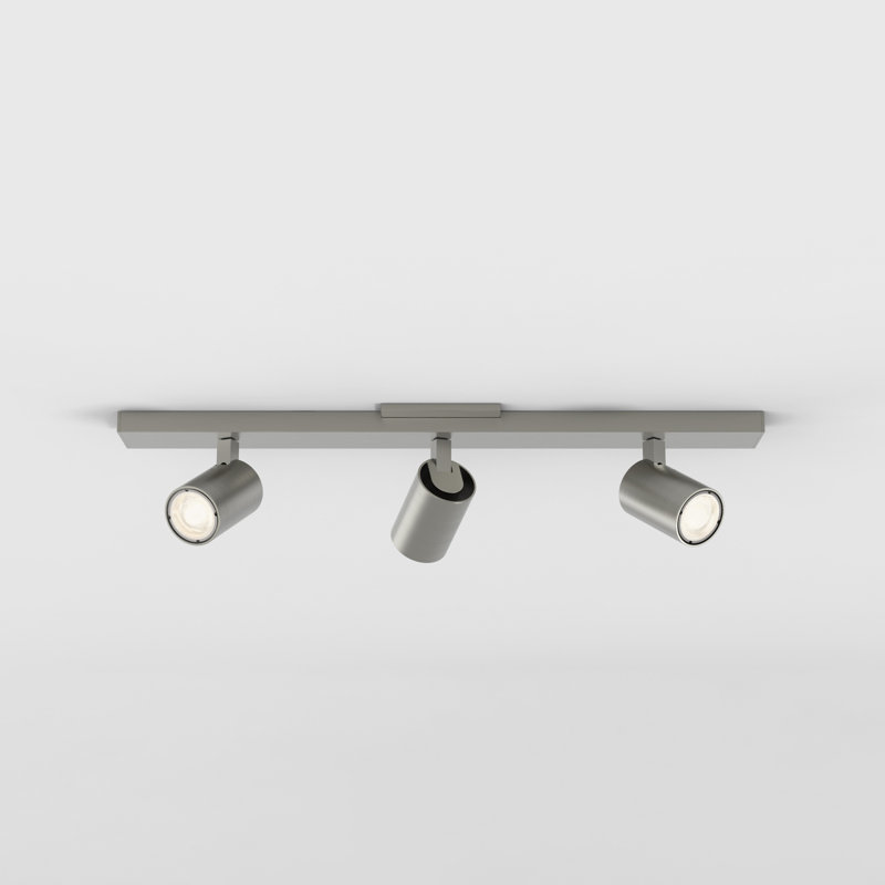 Contemporary Matt Nickel 3-Light LED Ceiling Spotlight