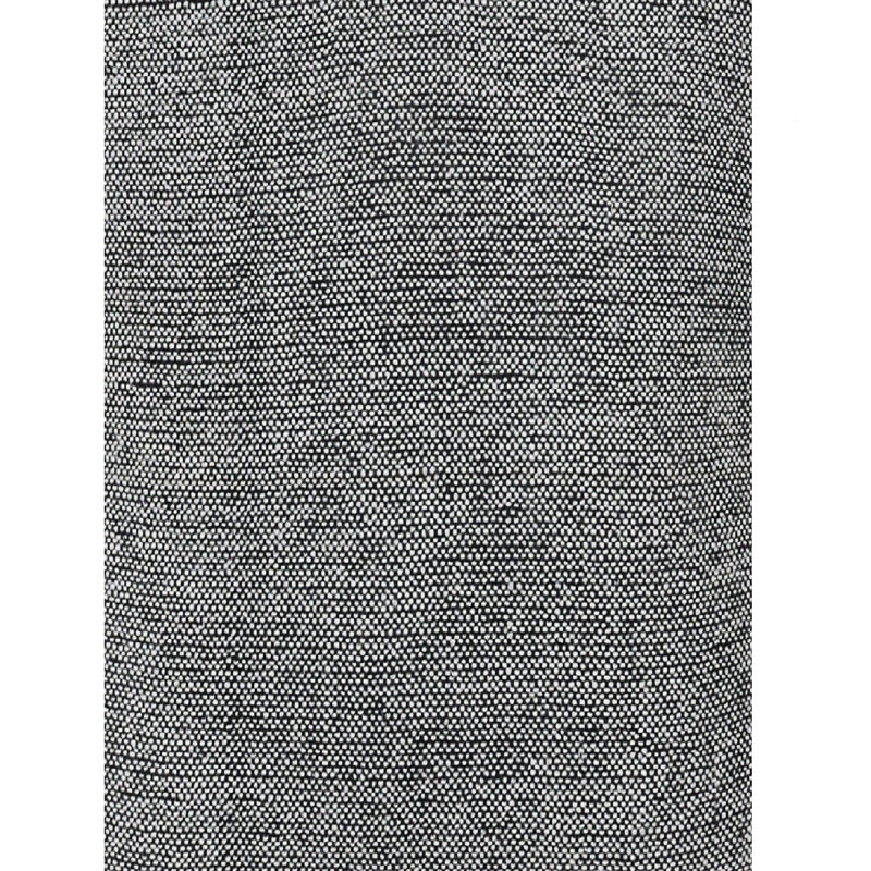 LR Home Interwoven Dash 20" Square Black/White Cotton Throw Pillow with Tassels