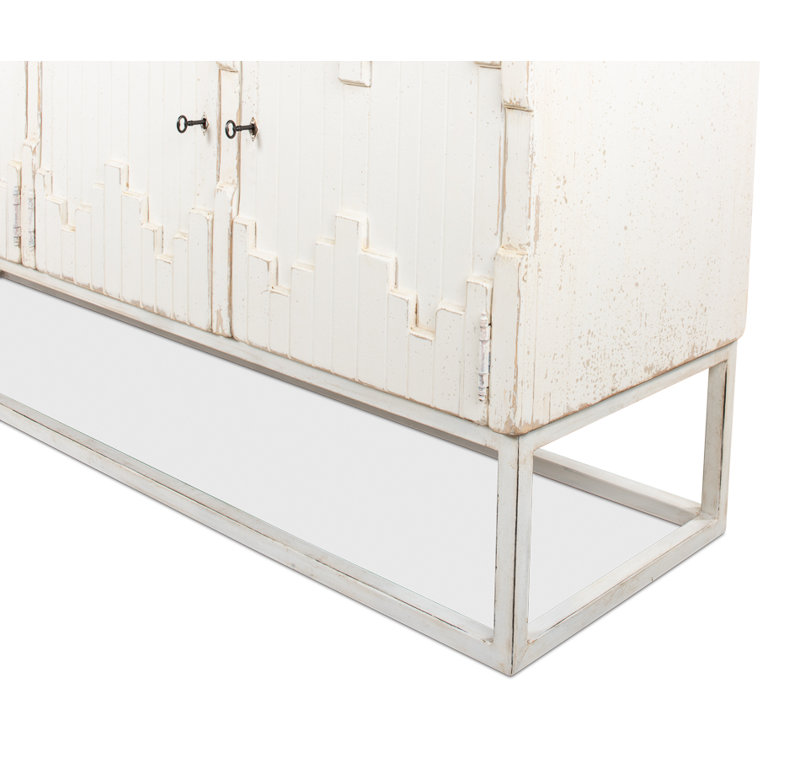 Aztec 80'' White Reclaimed Pine Sideboard
