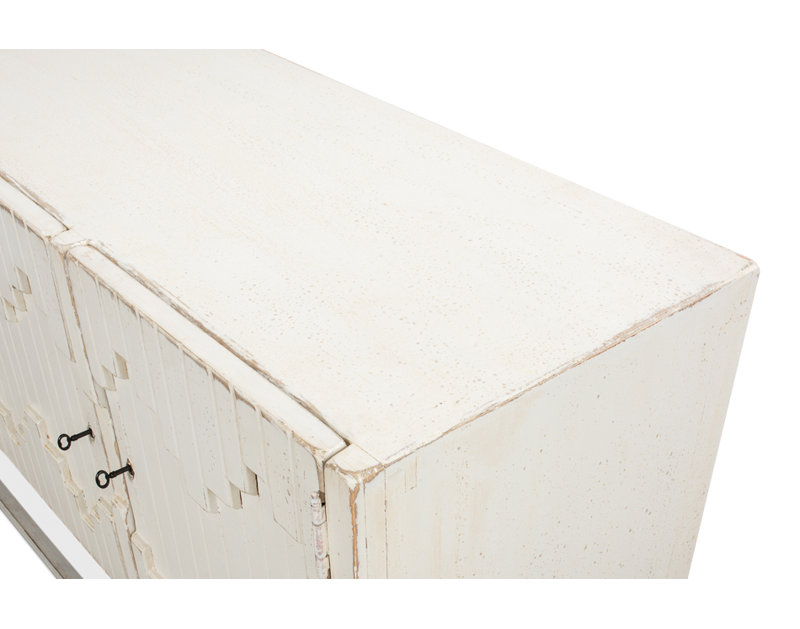 Aztec 80'' White Reclaimed Pine Sideboard