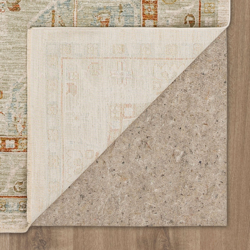 Adalia Kumra Cream Traditional 10' x 14' Synthetic Area Rug