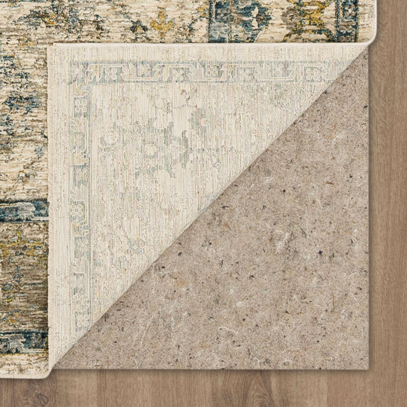 Elysian Blue 79" x 114" Synthetic Easy-Care Area Rug