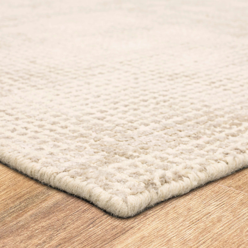 Quentin Transitional Hand-Knotted Gray Wool-Viscose 9' x 12' Rug