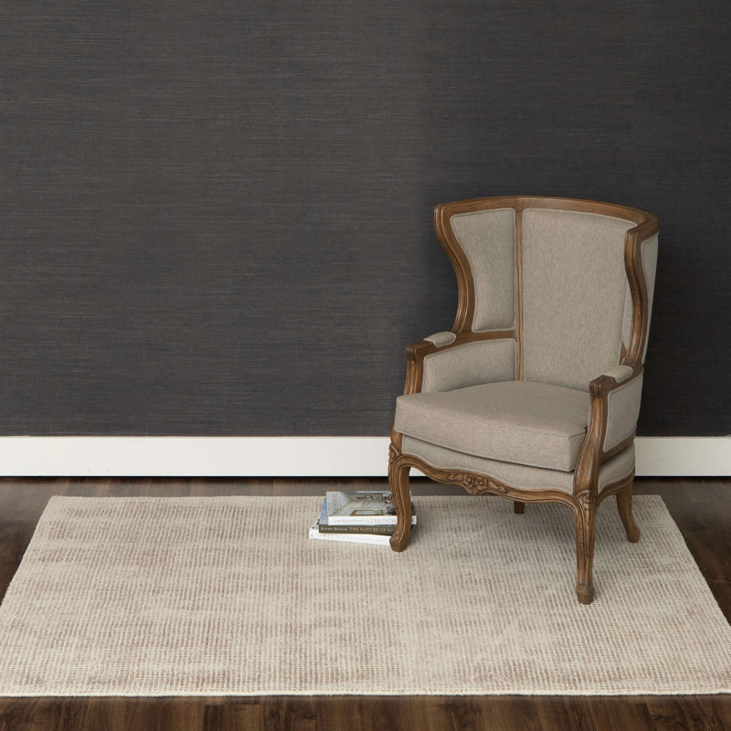 Quentin Transitional Hand-Knotted Gray Wool-Viscose 9' x 12' Rug