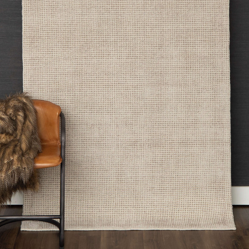 Quentin Transitional Hand-Knotted Gray Wool-Viscose 9' x 12' Rug