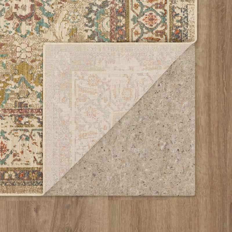 Estate Allerton Watercolor Palmettes 9'6" x 12'11" Area Rug in Blue