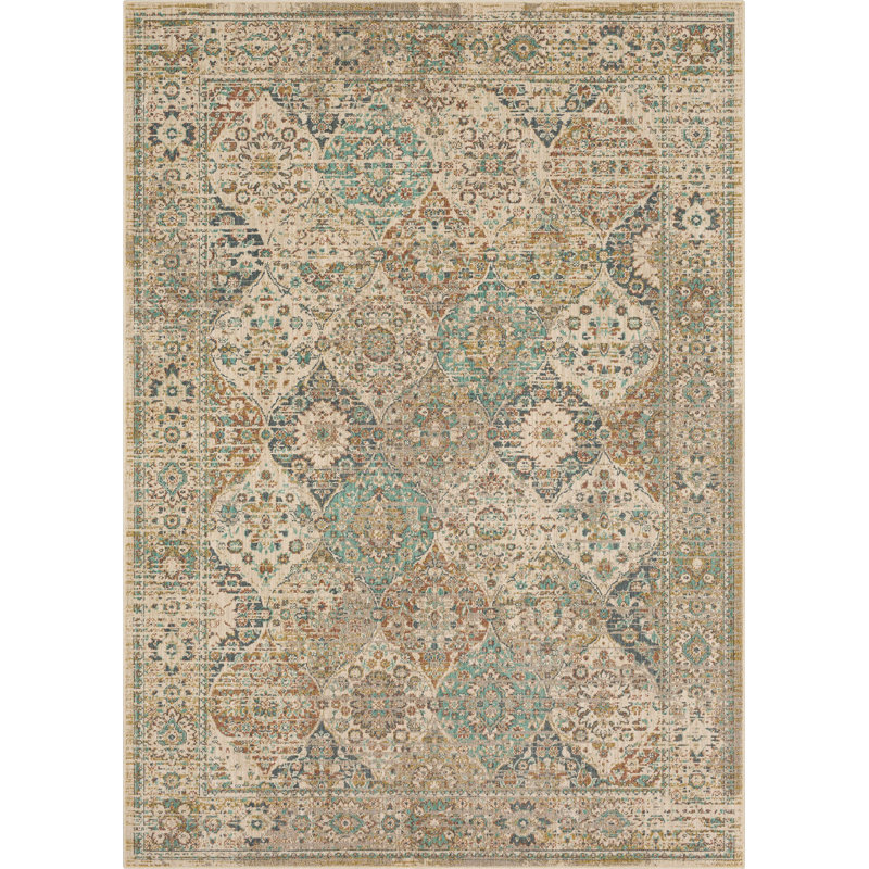 Eco-Friendly Hartwell Blue Synthetic 2' x 3' Area Rug