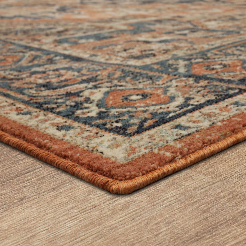 Grasmere Estate Vibrant Overdyed 8' x 11' Blue Wool Blend Area Rug