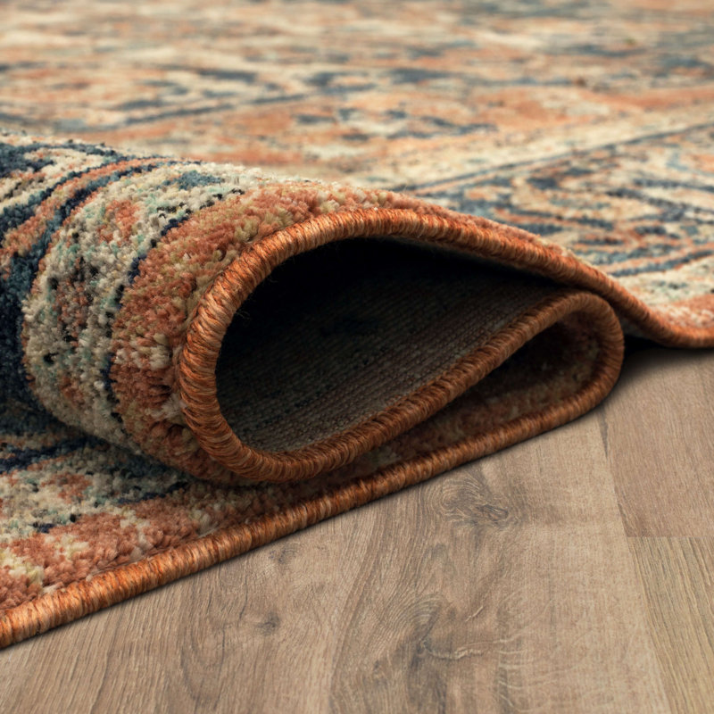 Grasmere Estate Vibrant Overdyed 8' x 11' Blue Wool Blend Area Rug