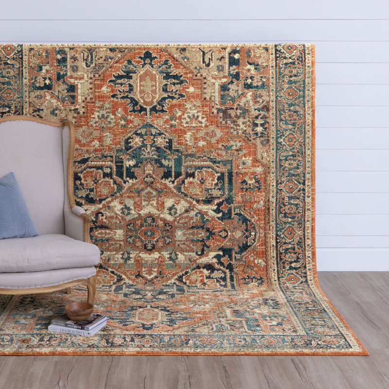 Grasmere Estate Vibrant Overdyed 8' x 11' Blue Wool Blend Area Rug