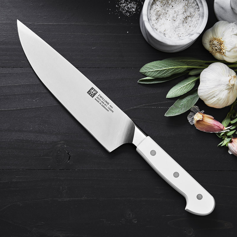 ZWILLING Pro Le Blanc 8-inch White Steel Chef's Knife