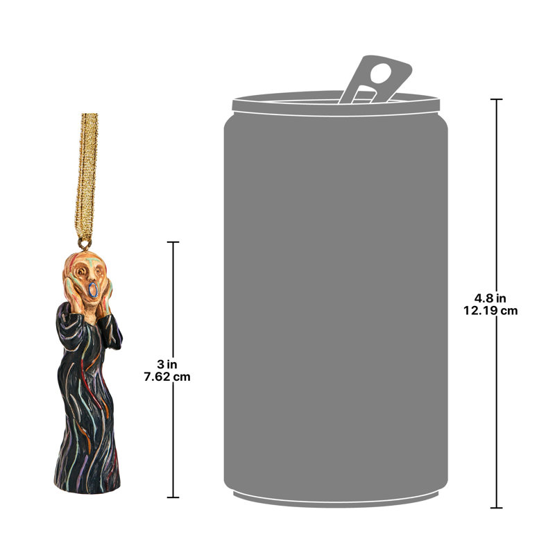 The Silent Scream Resin Holiday Ornament Set