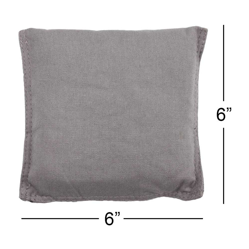 Gray and Black Regulation Size Cornhole Bean Bags Set