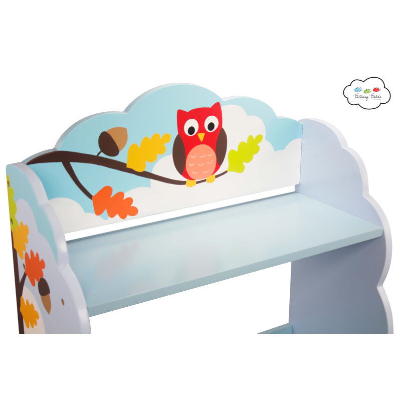 Enchanted Woodland Whimsical Kids' Wooden Bookshelf with Storage