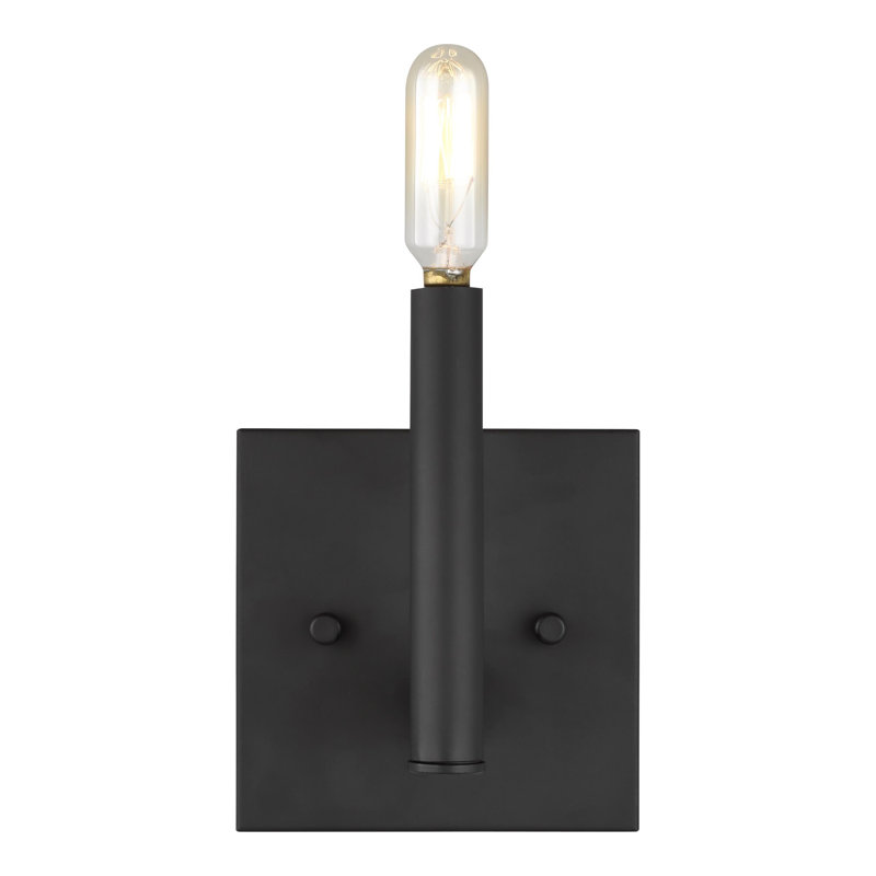 Vector 9'' Midnight Black Dimmable Outdoor Wall Sconce
