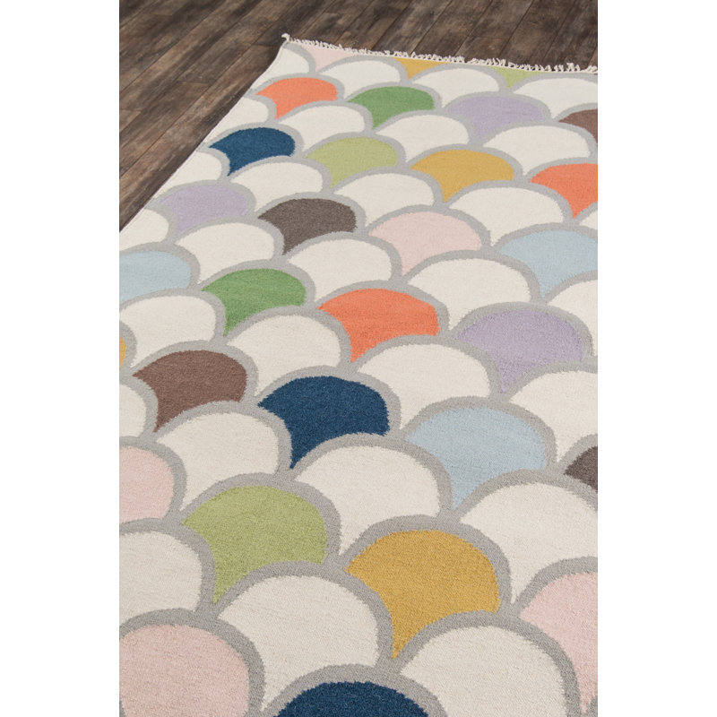 Novogratz Topanga Handwoven Geometric Wool Rug, 7'6" x 9'6", Multicolor