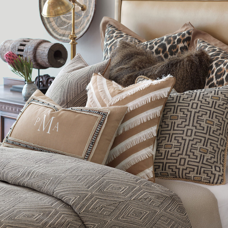 Naya Ruffled Reversible Throw Pillow