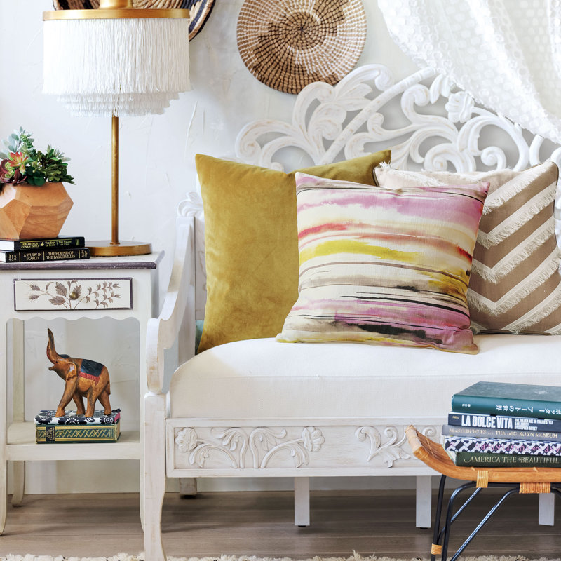 Naya Ruffled Reversible Throw Pillow