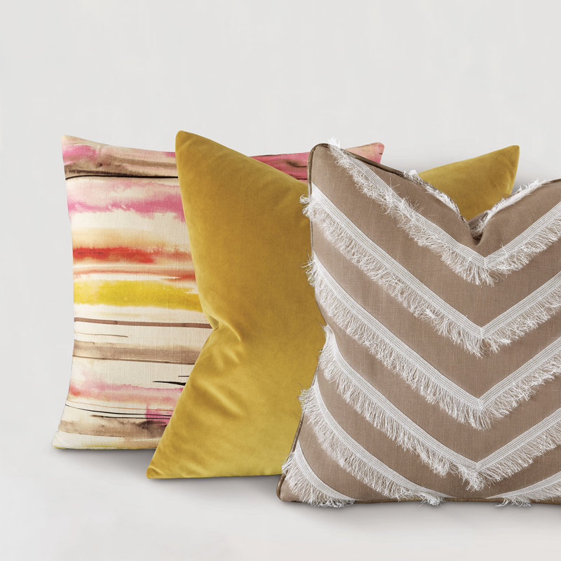 Naya Ruffled Reversible Throw Pillow