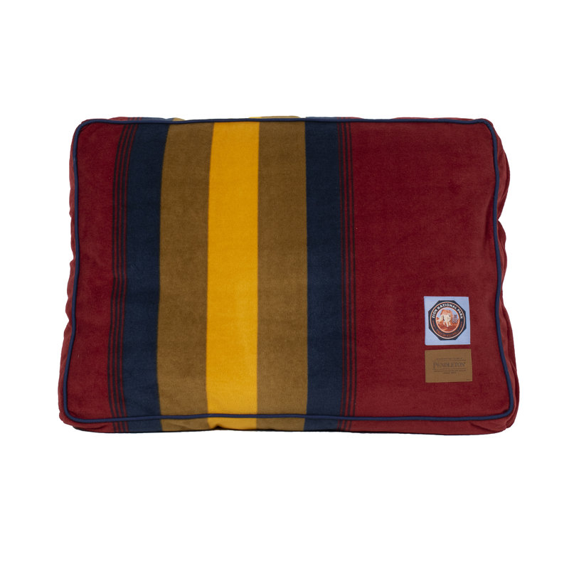Small Elevated Outdoor Striped Polyester Pet Bed