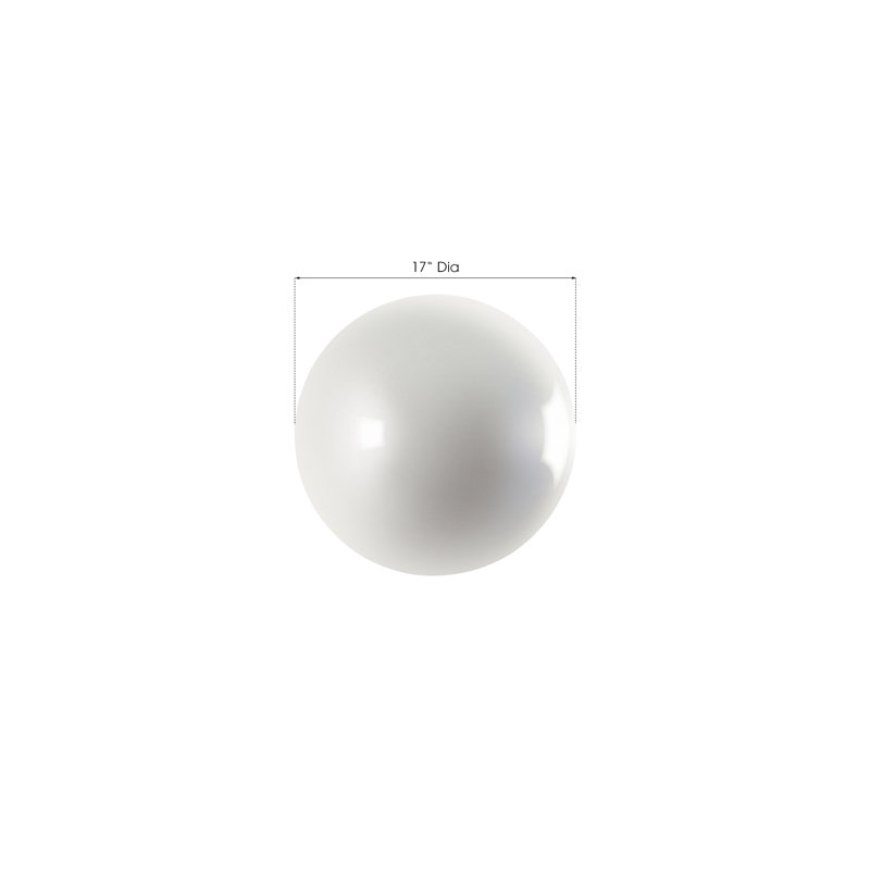 White Resin Circular Wall Decor for Indoor/Outdoor Use