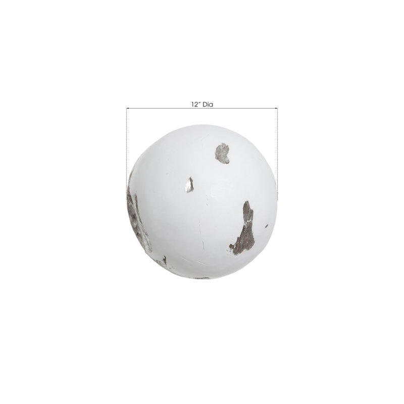 Small White and Silver Resin Root Ball Wall Sculpture