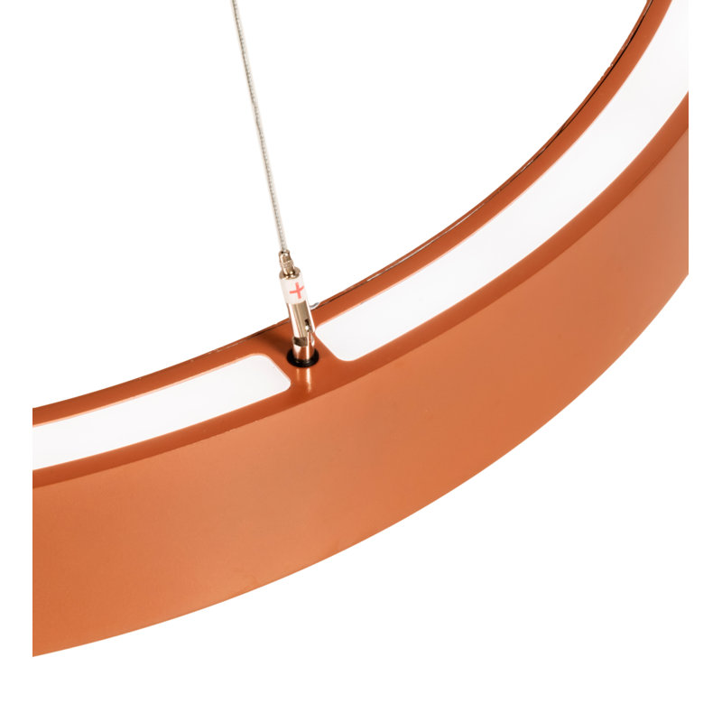 Anillo Spectral Halo Copper & White LED Pendant for Indoor/Outdoor