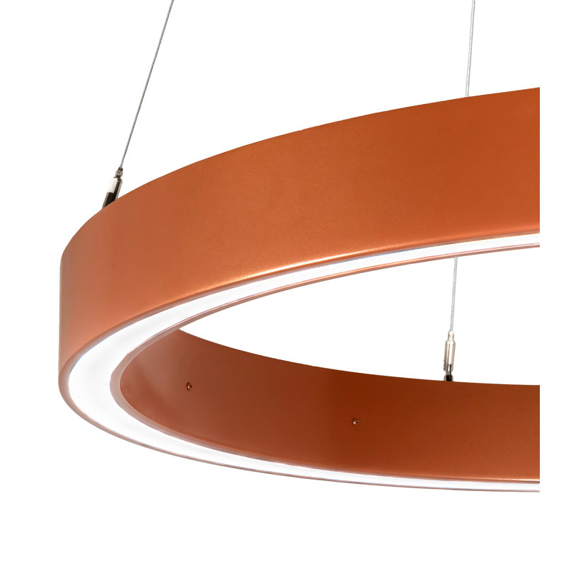 Anillo Spectral Halo Copper & White LED Pendant for Indoor/Outdoor
