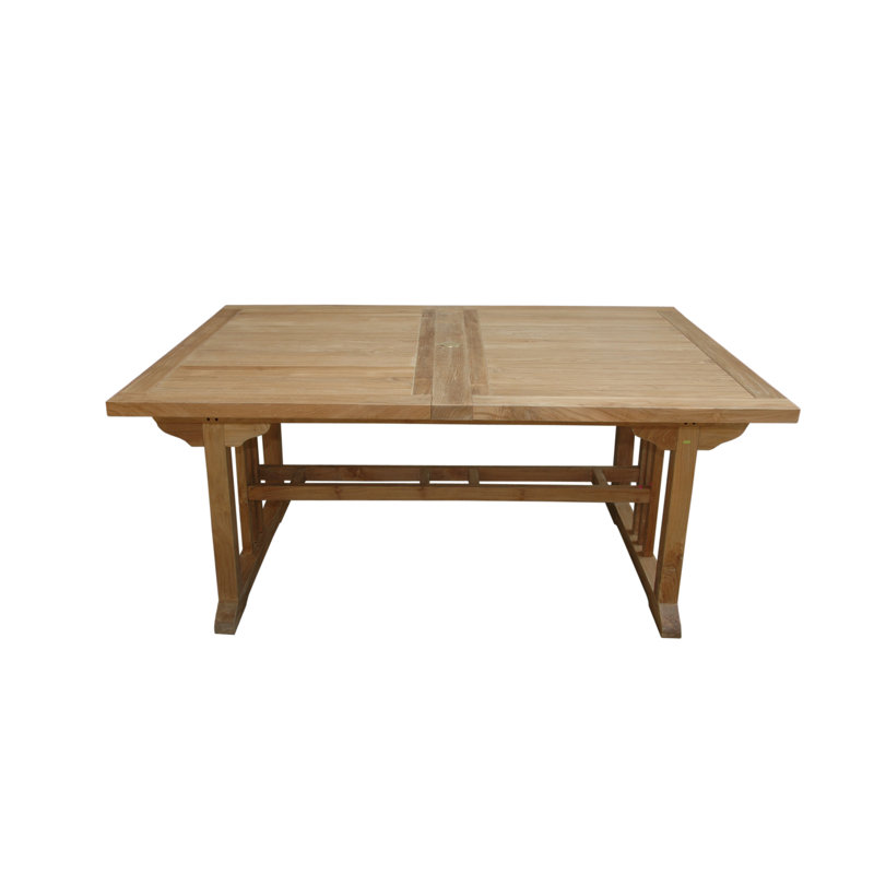 Sahara 106" Rectangular Teak Outdoor Extension Dining Table
