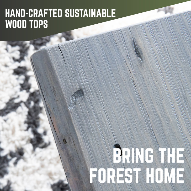 Riverstone Grey Reclaimed Wood 48" Console Tabletop
