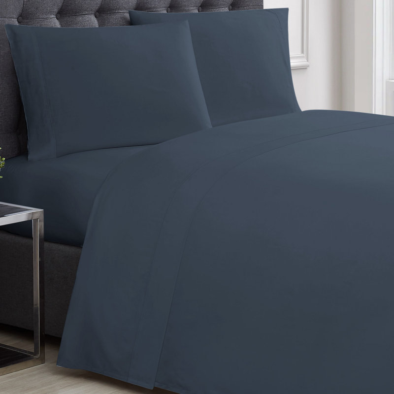 Charisma Classic Blue 310TC Cotton Full/Double Sheet Set
