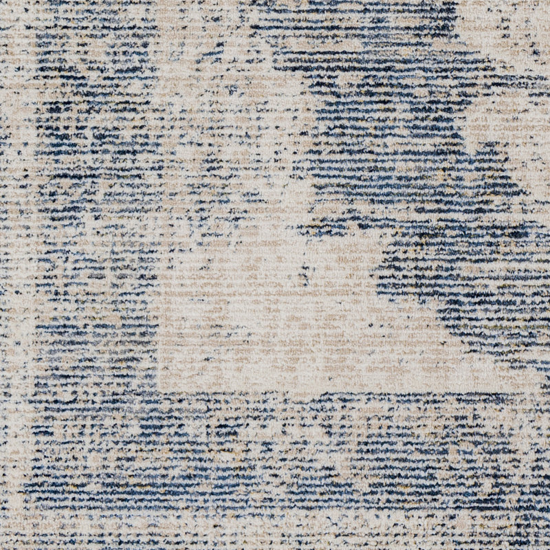 Reversible Gray Synthetic Easy-Care Runner Rug 2'6" x 10'