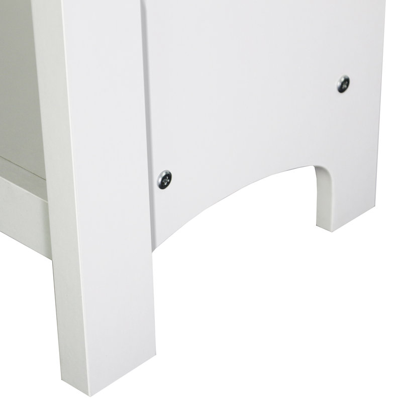 Olivia Gray Oak and White 4-Cube Wooden Bookcase