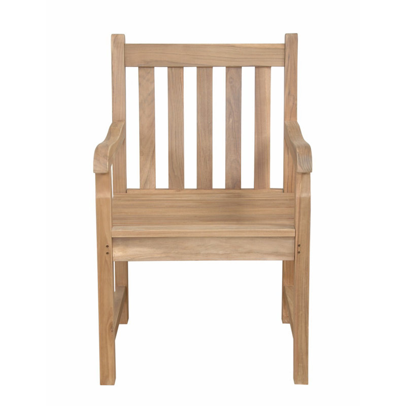 Braxton Teak Outdoor Dining Chair with Cushions
