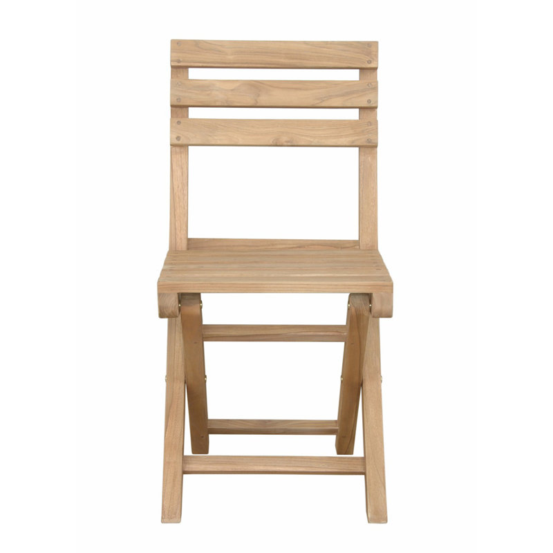 Alabama Natural Teak Folding Outdoor Chair