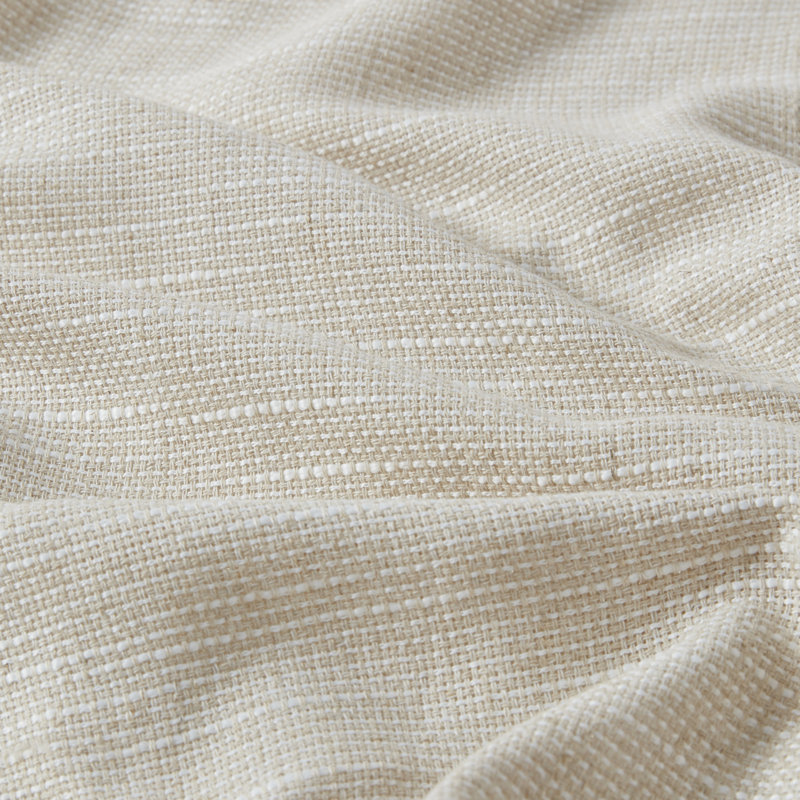 Natural Faux Linen Tab Top Light-Filtering Drapes