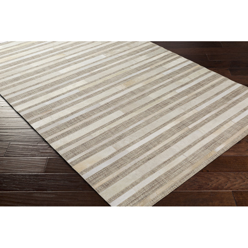 Jardin Gray and Beige Handwoven Wool Area Rug 10' x 14'