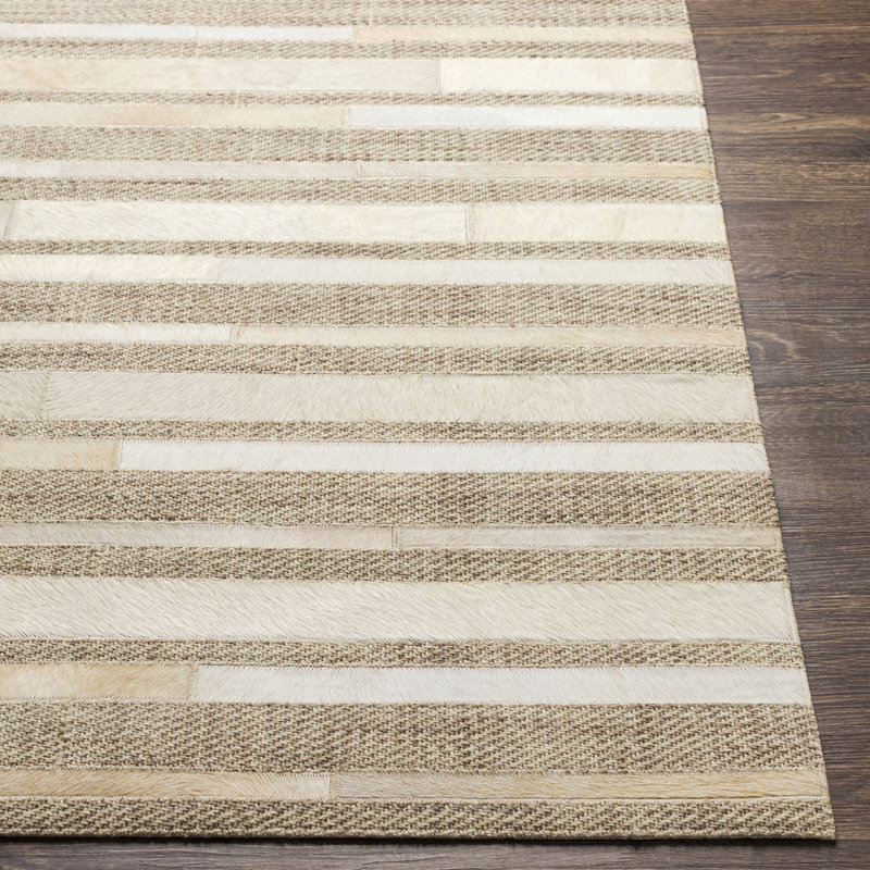 Jardin Gray and Beige Handwoven Wool Area Rug 10' x 14'